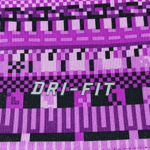 NIKE PRO-Dri-Fit Girl's Long Sleeve Side Neck 1/4 Zip Top-SIZE SMALL-Purple-Kids - Picture 7 of 14